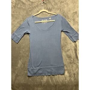 Energie Twilight Core Shirt Woman Juniors Sz L Blue Bella Swan Baby Doll Y2K